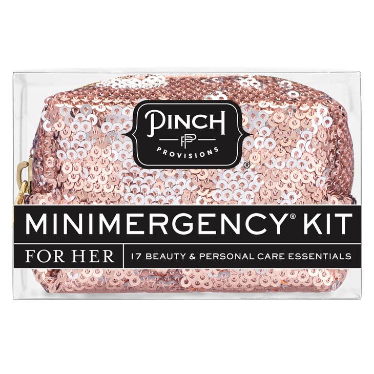 Rose Gold Sequin Minimergency Kit