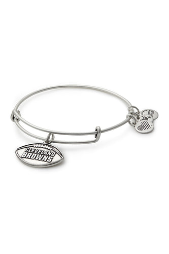 Alex and Ani Cleveland Browns Football Charm Bangle