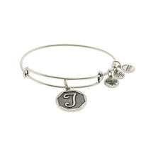 Load image into Gallery viewer, Alex and Ani Initial T Bangle Silver
