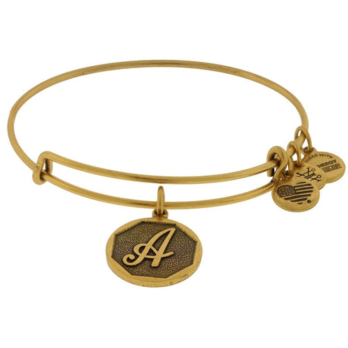 Alex and Ani Initial A Bangle Gold
