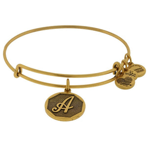 Alex and Ani Initial A Bangle Gold