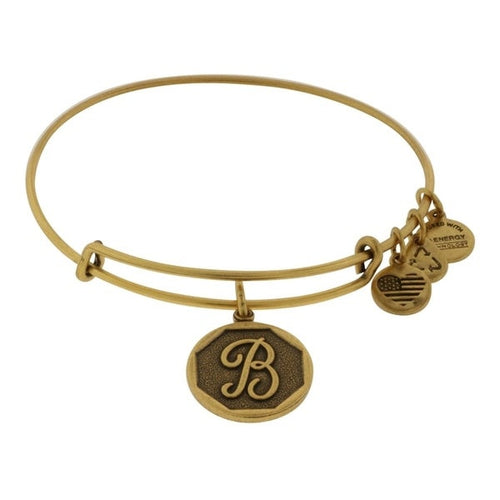 Alex and Ani Initial B Bangle Gold