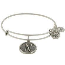 Load image into Gallery viewer, Alex and Ani Initial N Bangle Silver
