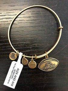 Alex and Ani Chargers Football Charm Bangle