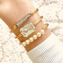 Load image into Gallery viewer, Dylan Bangle Bracelet in Crystal

