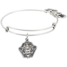 Load image into Gallery viewer, Queen Bee Charm Bangle Rafaelian Silver

