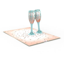Load image into Gallery viewer, Champagne Toast Lovepop Card
