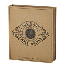 Load image into Gallery viewer, Cardboard Book Set- Cheese Knives Set

