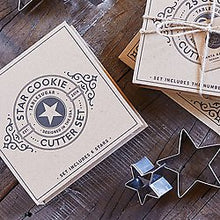 Load image into Gallery viewer, Cardboard Book Set- Star Cookie Cutter Set
