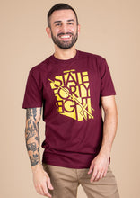 Load image into Gallery viewer, Mens Crew Neck Classic - Arizona State Pitchfork - Maroon &amp; Gold
