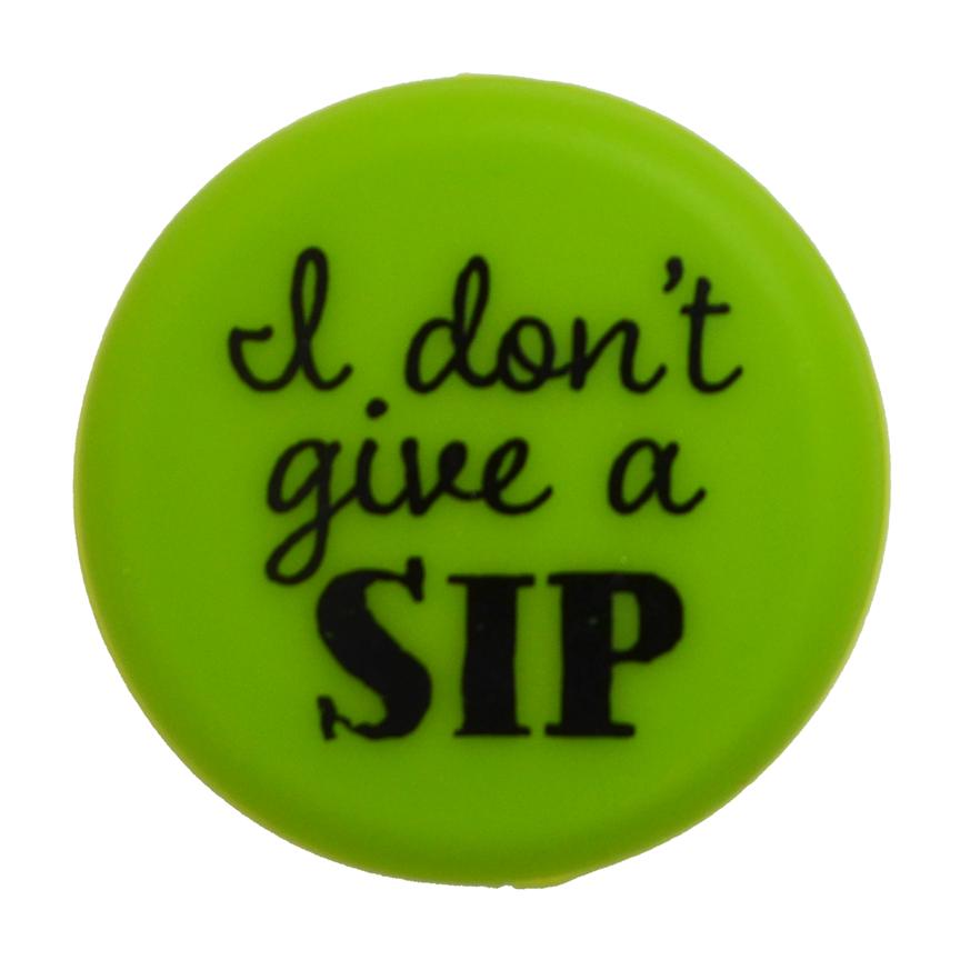 I Don't Give a Sip - Green - Single Wine Cap