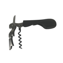 Load image into Gallery viewer, Ergonomic Silicone Handled Corkscrew | Wine Opener - Black
