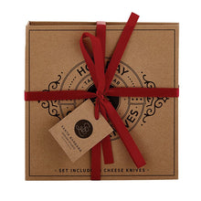 Load image into Gallery viewer, Cardboard Book Set - Holiday Cheese Knives
