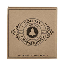 Load image into Gallery viewer, Cardboard Book Set - Holiday Cheese Knives
