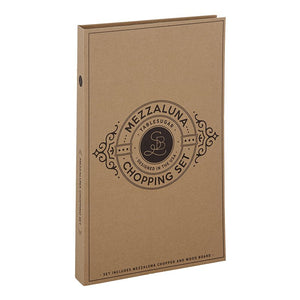 Cardboard Book Set- Mezzaluna Chopper Set