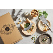 Load image into Gallery viewer, Cardboard Book Set- Mezzaluna Chopper Set
