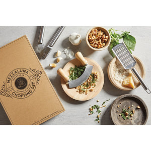 Cardboard Book Set- Mezzaluna Chopper Set