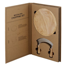 Load image into Gallery viewer, Cardboard Book Set- Mezzaluna Chopper Set
