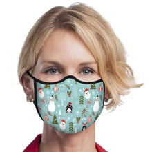 Load image into Gallery viewer, Retro Christmas Reusable Fabric Face Mask

