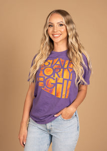 Men's Crew Neck Classic - Fireball - Purple