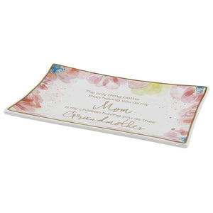 Mom/Grandmother Truly Loved Rectangle Trinket Tray