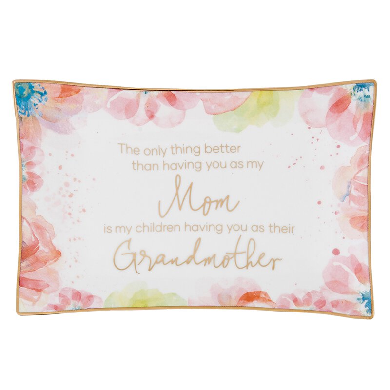 Mom/Grandmother Truly Loved Rectangle Trinket Tray