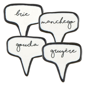 Ceramic Cheese Markers Set
