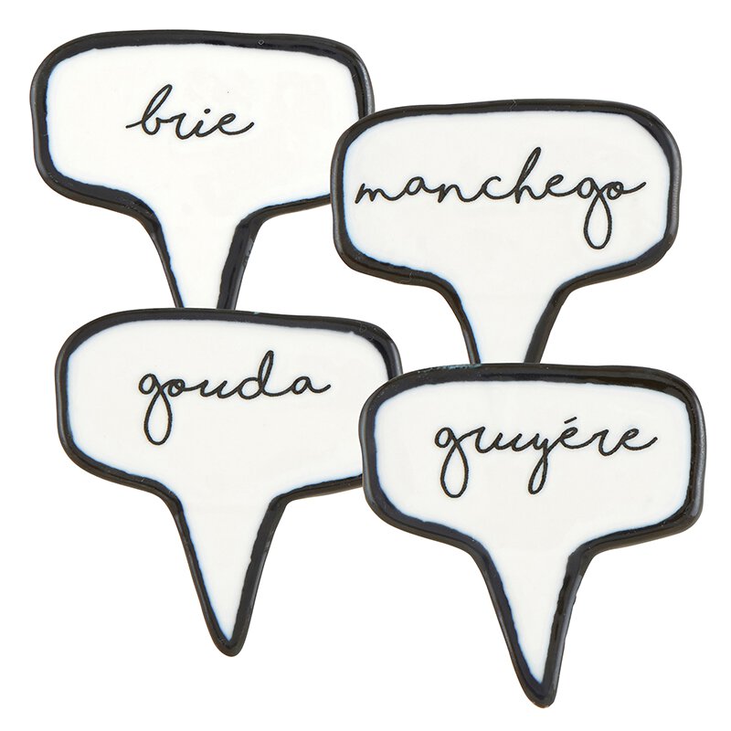 Ceramic Cheese Markers Set