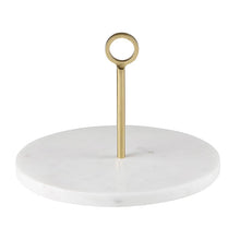 Load image into Gallery viewer, Marble Server with Brass Handle

