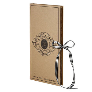 Cardboard Book Set - Charcuterie Essentials w/Black Handles