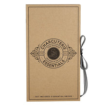 Load image into Gallery viewer, Cardboard Book Set - Charcuterie Essentials w/Black Handles
