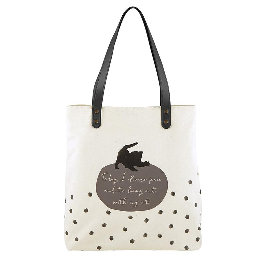 Purrrfect Tote - Peace and My Cat