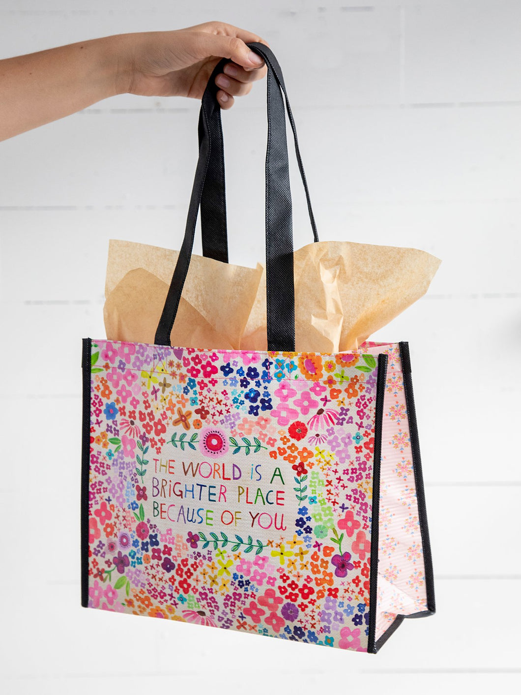 Large Tote - World Brighter Happy Bag