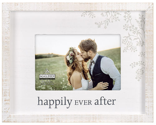Happily Ever After Rustic Border Photo Frame