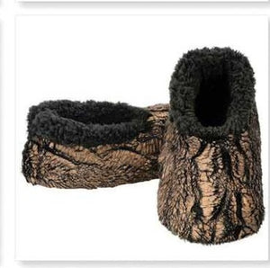 Women's Gilded Fur Snoozies - Foot Coverings - Brown