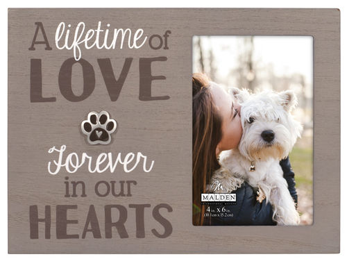 Pet Remembrance with Paw Photo Frame