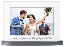 Load image into Gallery viewer, Mr &amp; Mrs Modern Statement Wedding Photo Frame 4x6
