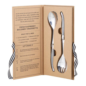 Cardboard Book Set - Salad Serving Set