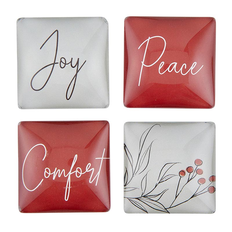 Magnet Set - Joy, Peace, Comfort - Holiday
