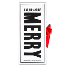Load image into Gallery viewer, Eat, Dip &amp; Be Merry - 3 Dip Bowl Set in Book Box
