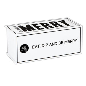 Eat, Dip & Be Merry - 3 Dip Bowl Set in Book Box
