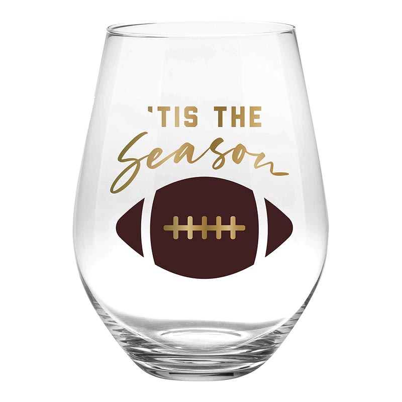 Jumbo Stemless Wine Glass - Tis the Season