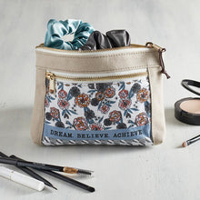 Load image into Gallery viewer, Canvas Pouch - Dream Believe Achieve
