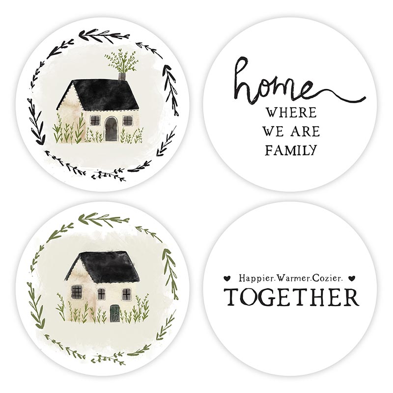 Coaster Set - Home Where We are Family