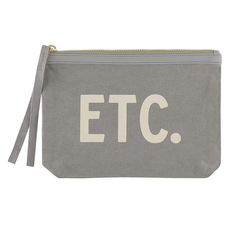 Grey Canvas Pouch - ETC.