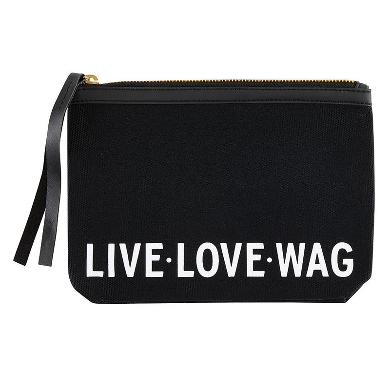 Live, Love Wag - Canvas Pouch