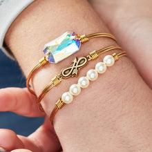 Load image into Gallery viewer, Luca+ Danni Embrace the Journey Bangle Bracelet - Petite/Silver Tone
