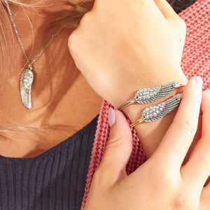 Crystal Angel Wing Bracelet