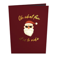 Load image into Gallery viewer, Santa Biker 3D Lovepop Card
