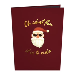Santa Biker 3D Lovepop Card